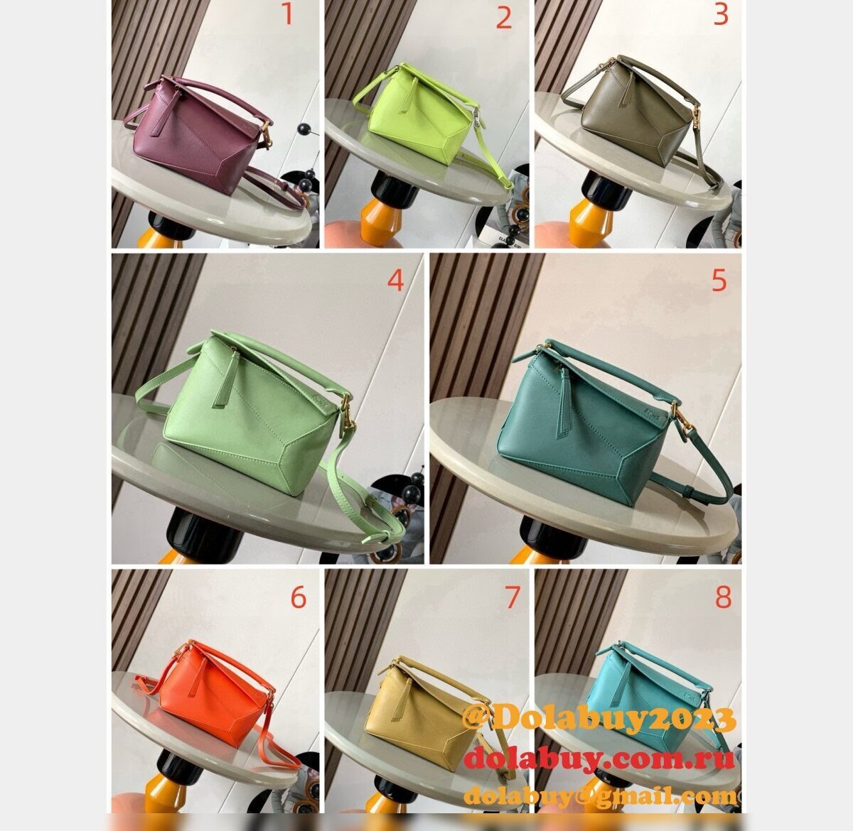 Top Mini Cheap Loewe Puzzle Bag In Classic Calfskin 18cm