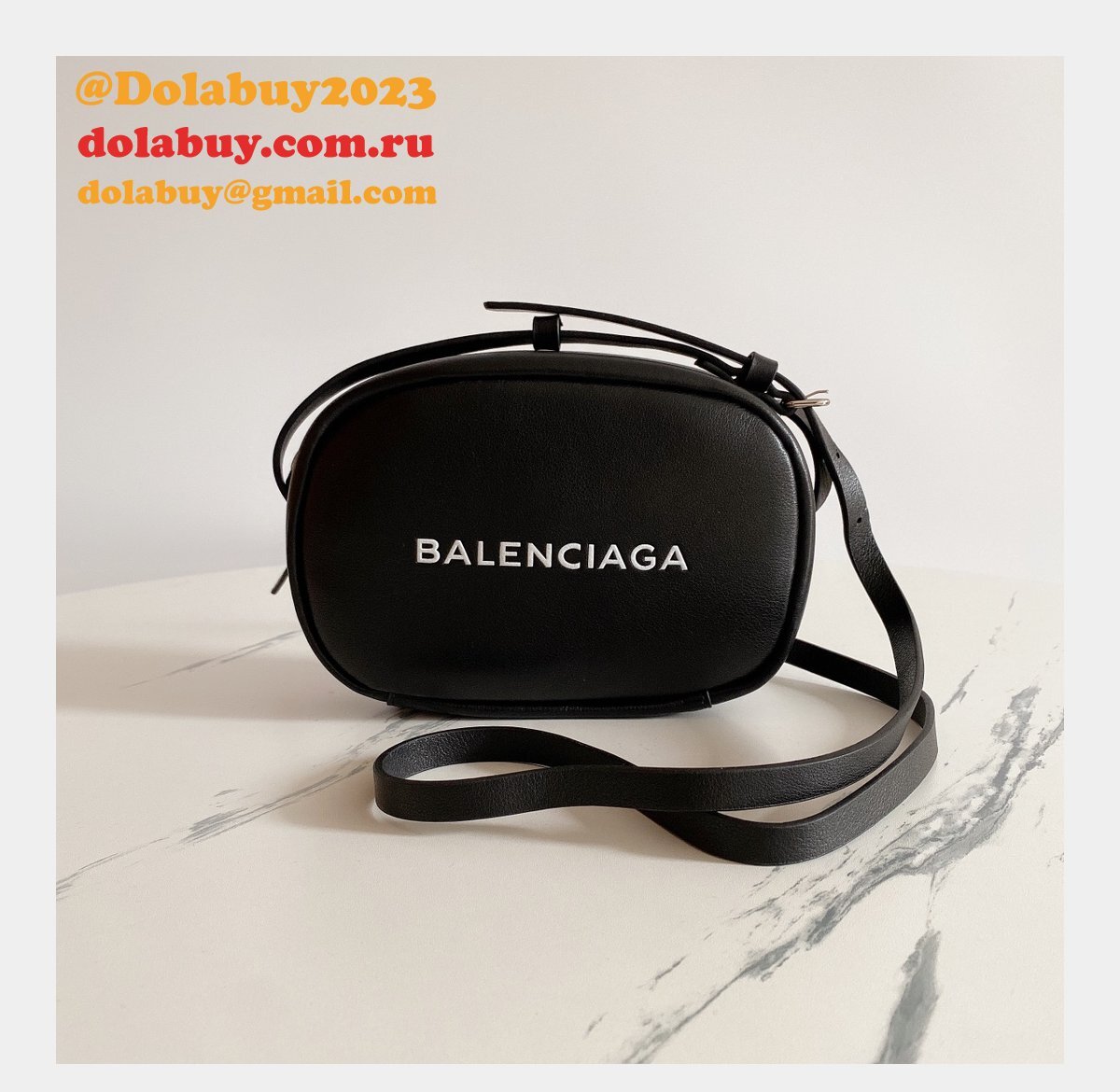 Replica balenciaga everyday Shoulder Black Bag