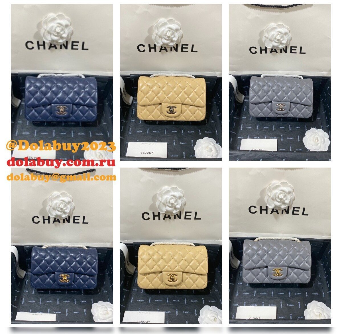 Top Quality CC Lambskin Flap Bag 1116 20CM
