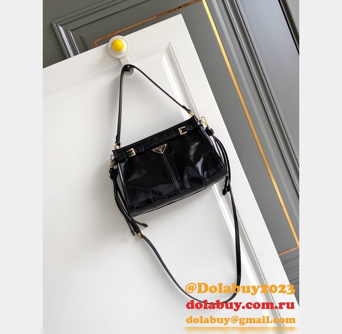 Prada Bonnie leather shoulder bag 1BC297