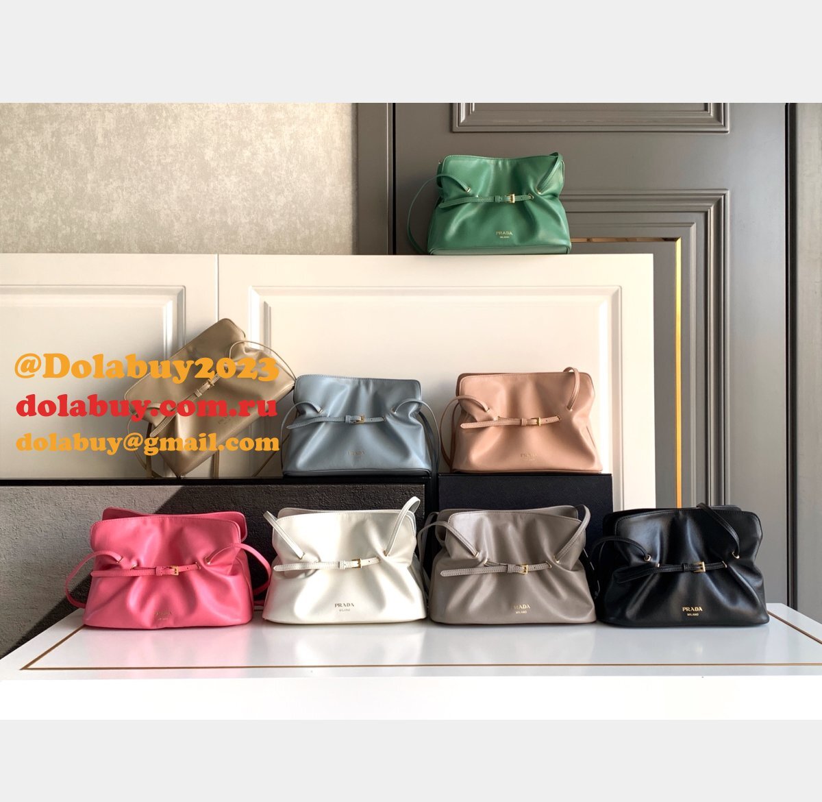 Prada Dada Small Nappa Leather Bag