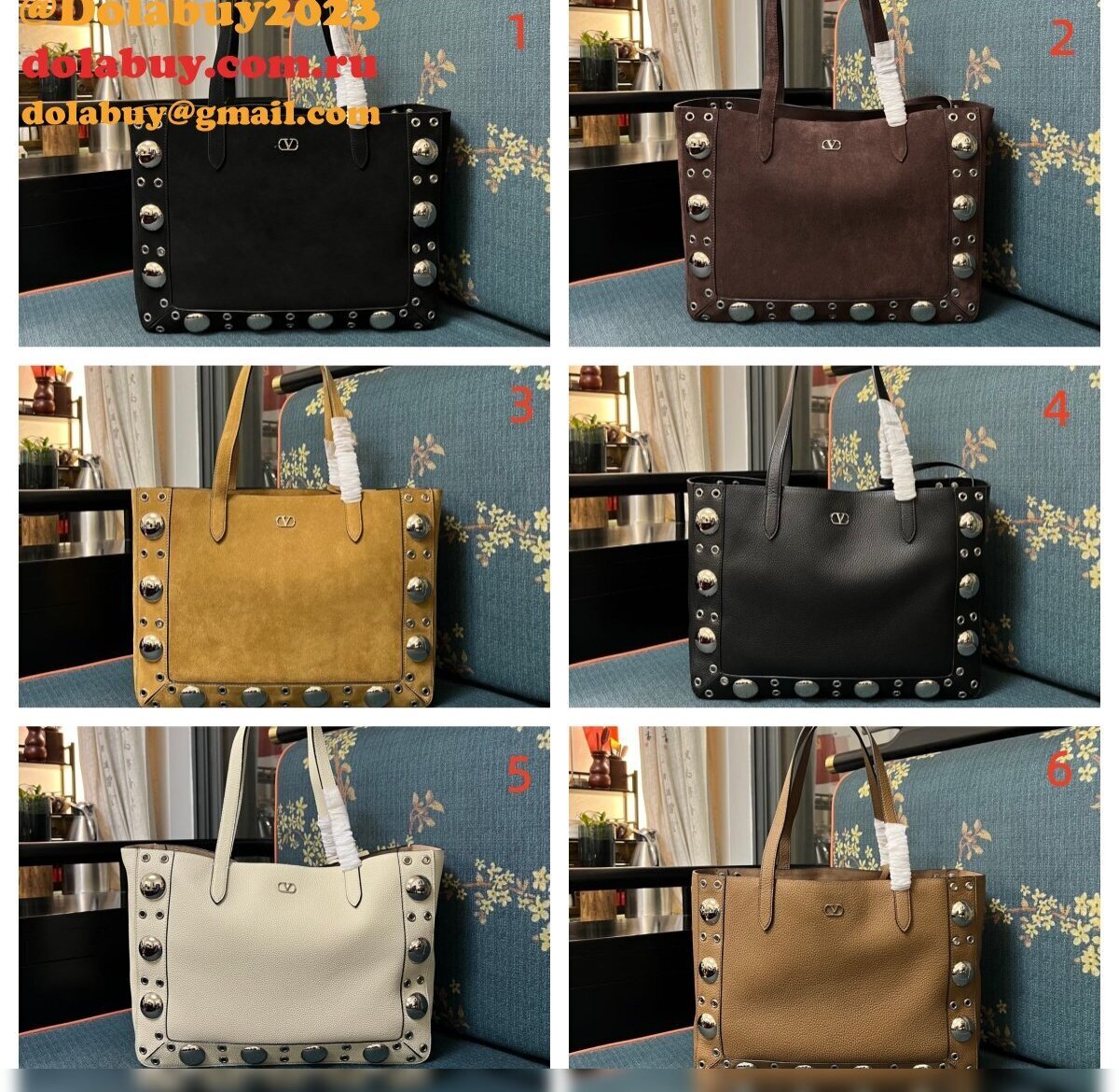 Top Valentino GARAVANI NELLCOTE TOTE BAG MEDIUM