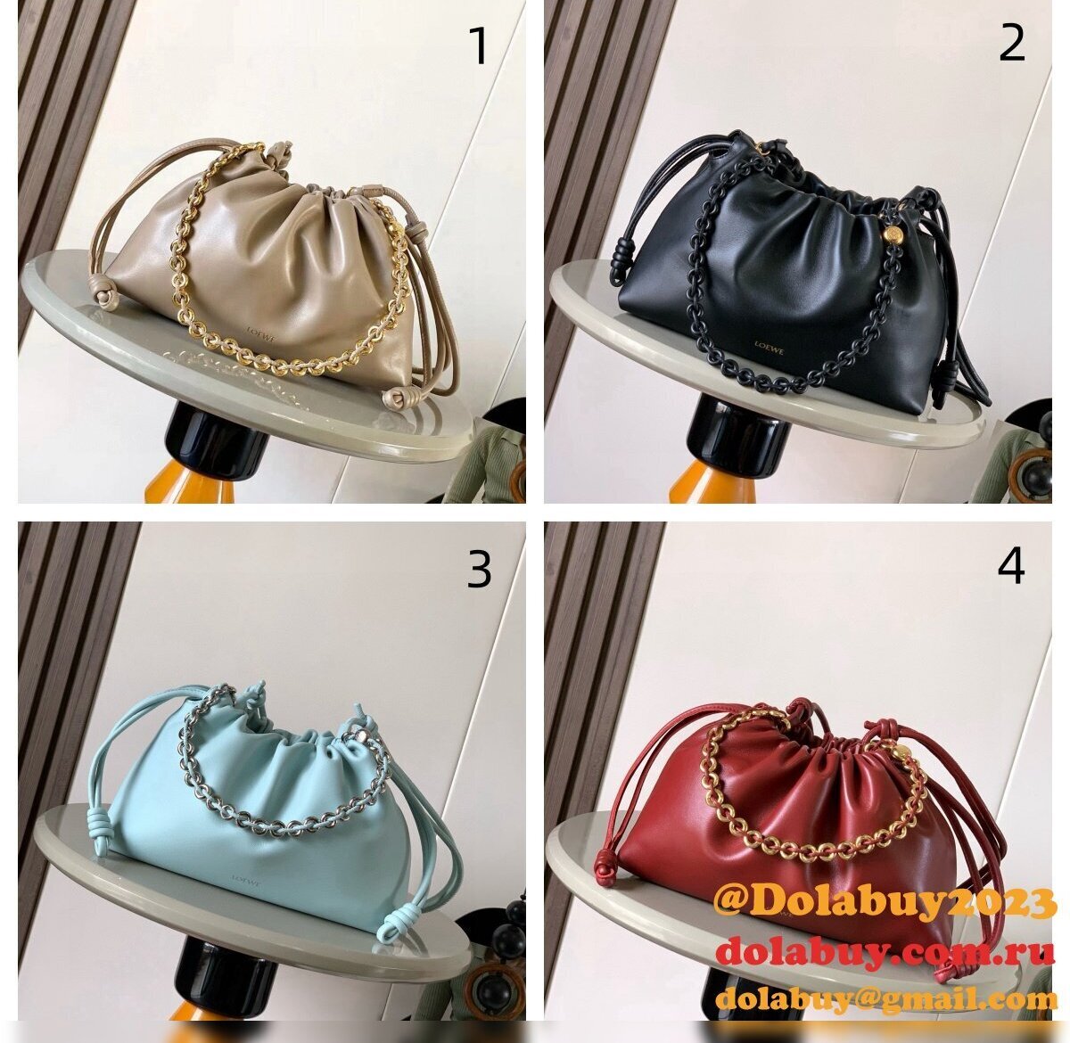 Best Loewe Medium Flamenco Purse Nappa Lambskin 30CM