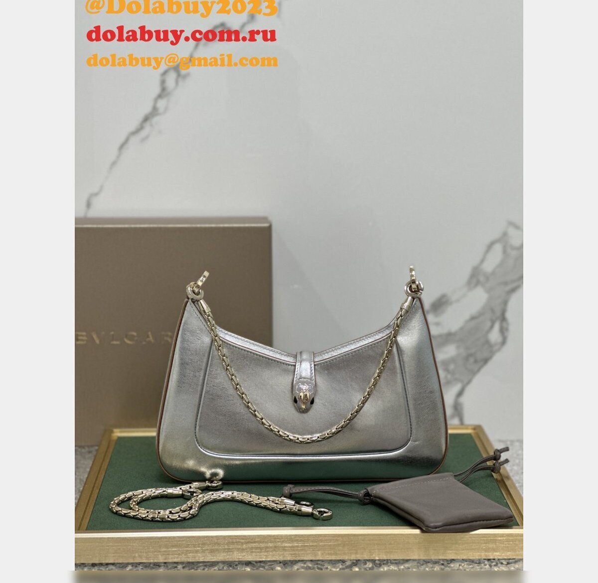 7 Star BVLGARI SERPENTI BAIA 293208 HOBO BAG