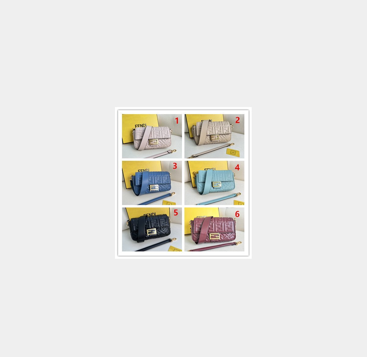 7 Star fendi Iconic Baguette Medium bag 211
