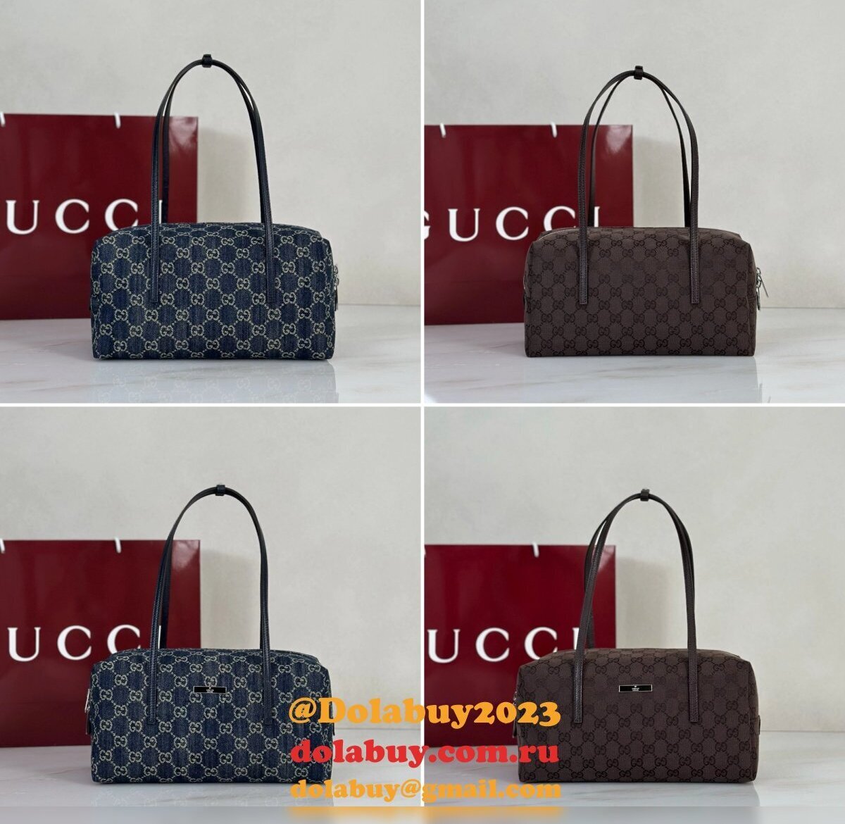 Perfect 875228 GG Gucci Melrose Medium Boston Bag