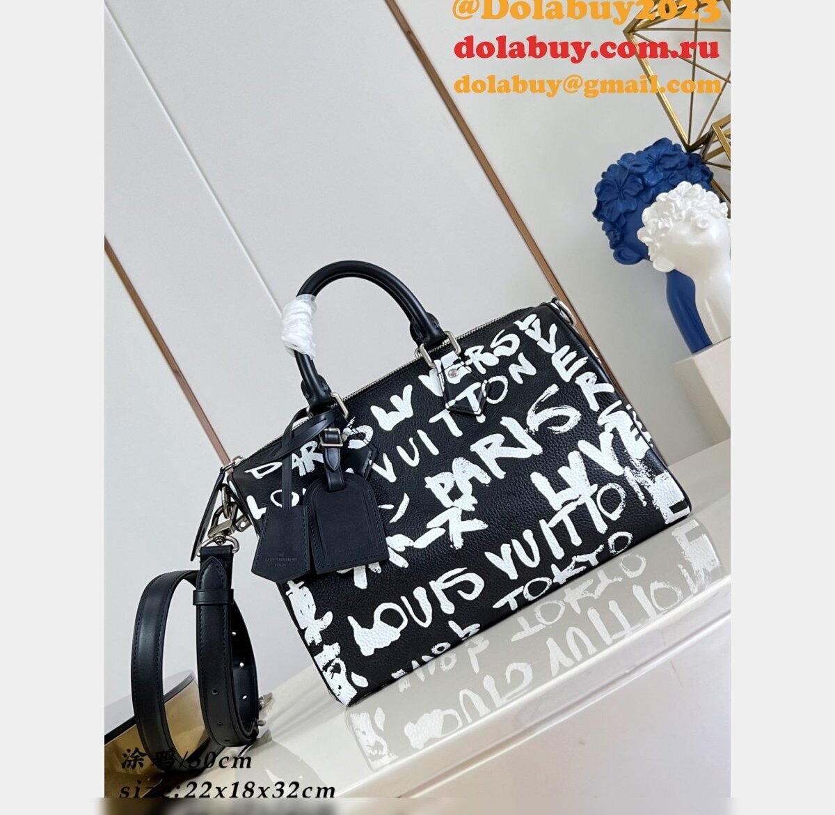 Louis Vuitto Speedy P9 Bandoulière 30 Scribble Autres Cuirs Monogram M26175 Bags