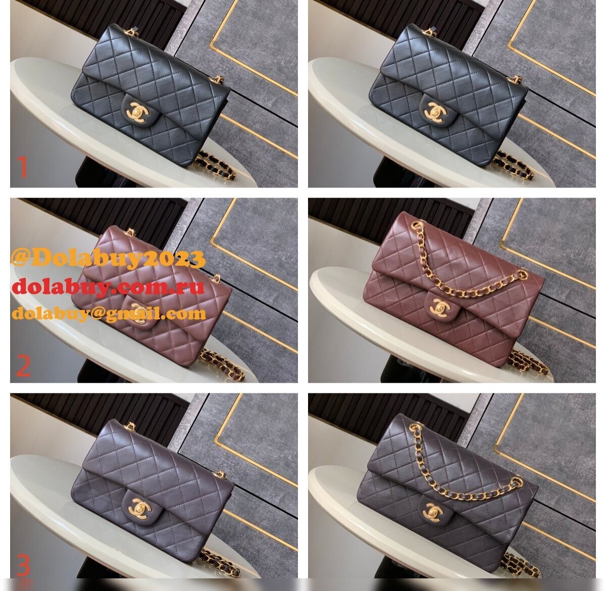2026 CC Classical Flap vintage Bag 20/25CM