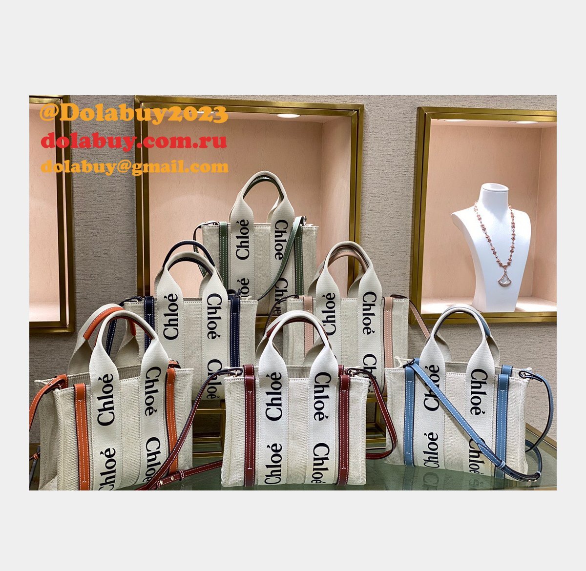 Best Quality Replica Chloe 1:1 Tote Woody dolabuy Bag 26CM