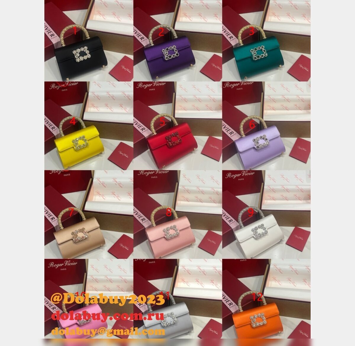 Best Quality New Roger Vividr Tote Luxury Handbags
