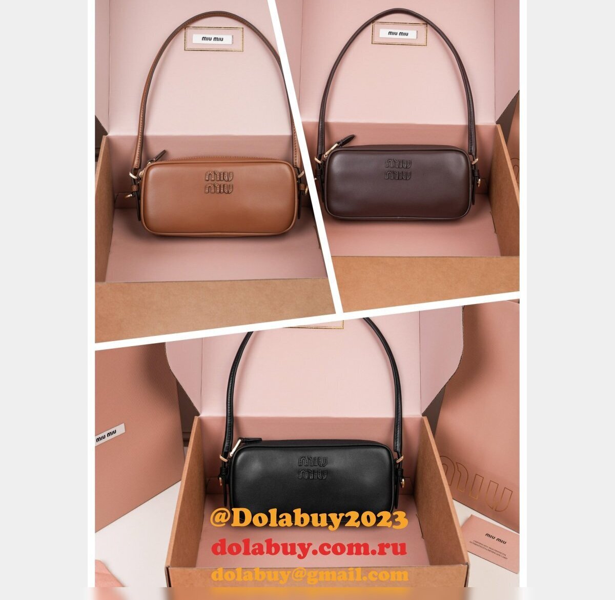 Top Miumiu Leather pouch 5NE024