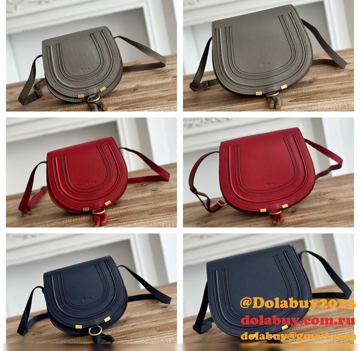Top Quality Chloe Marcie Cowhide 1:1 Mirror Handbag