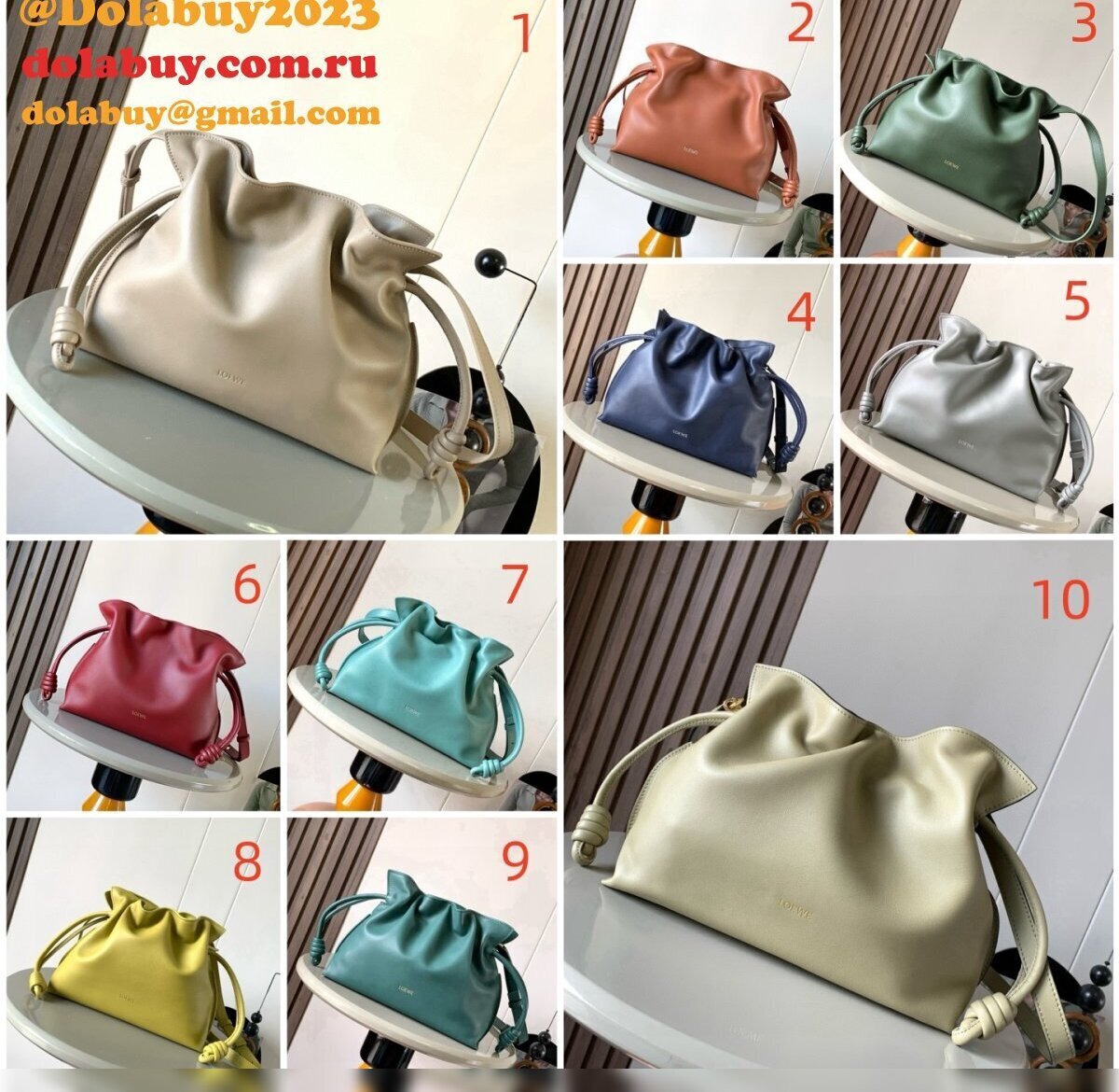 Top Loewe Flamenco Clutch In Nappa Medium 30cm