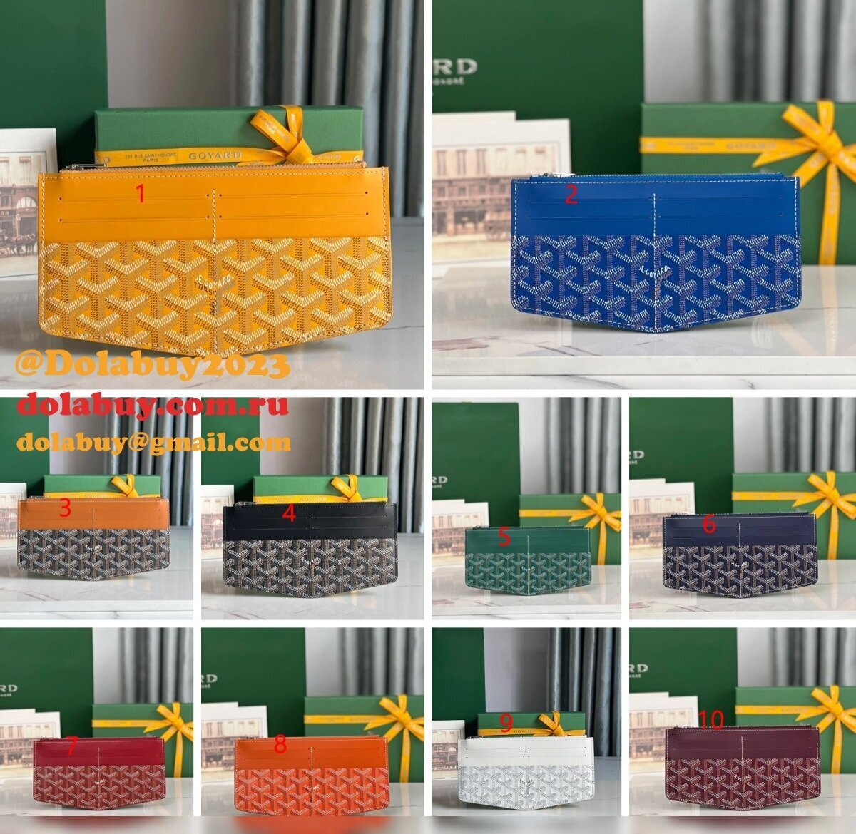 Goyard Insert Louise 020602 Card Holder/Inner Bag