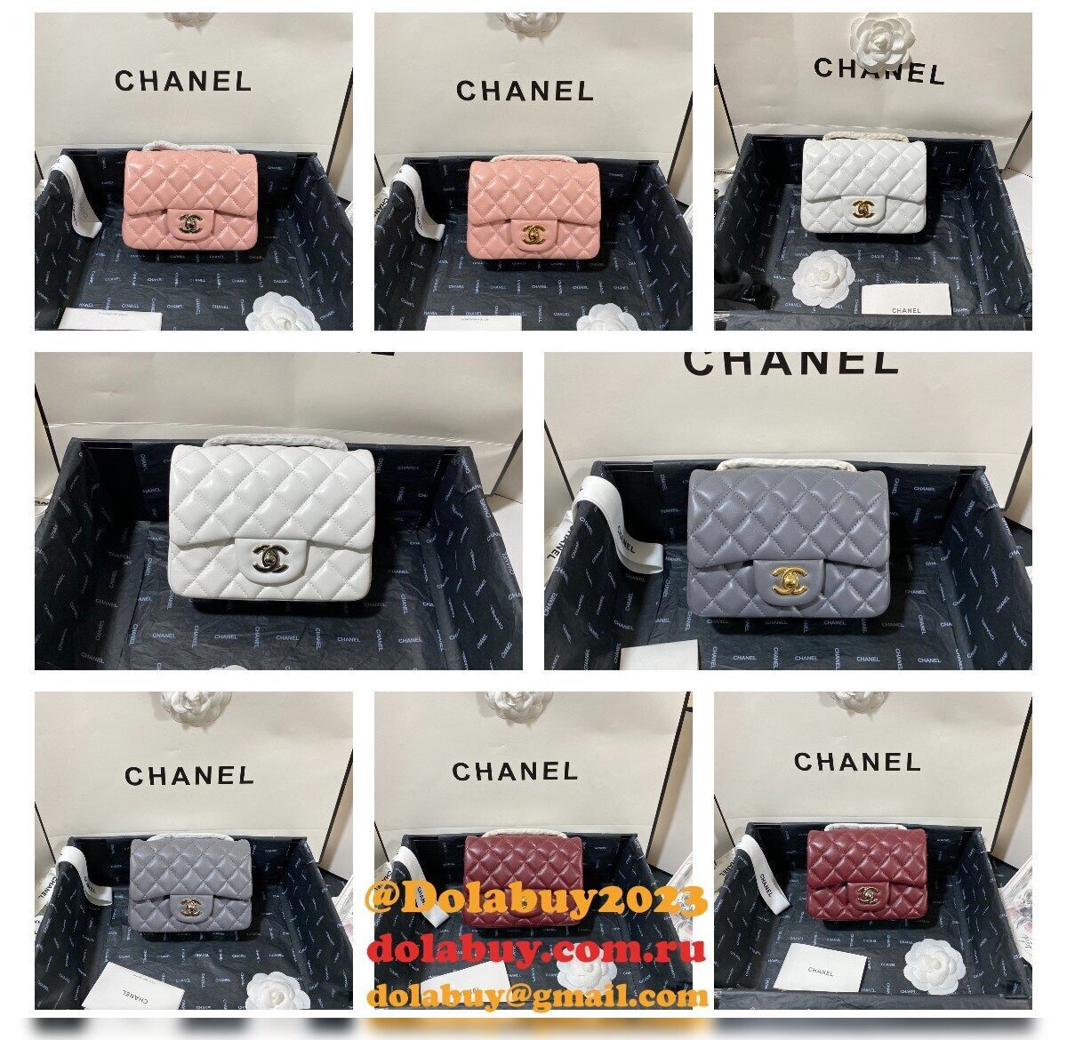 Knockoff CC Lambskin Flap Bag 17cm AS1115