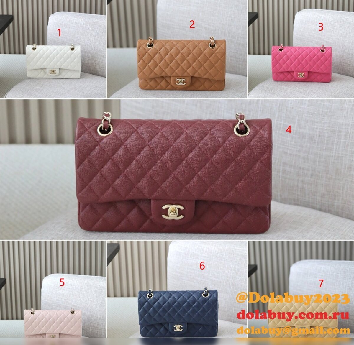 High Quality Flap Classic AS1112 Caviar Handbag