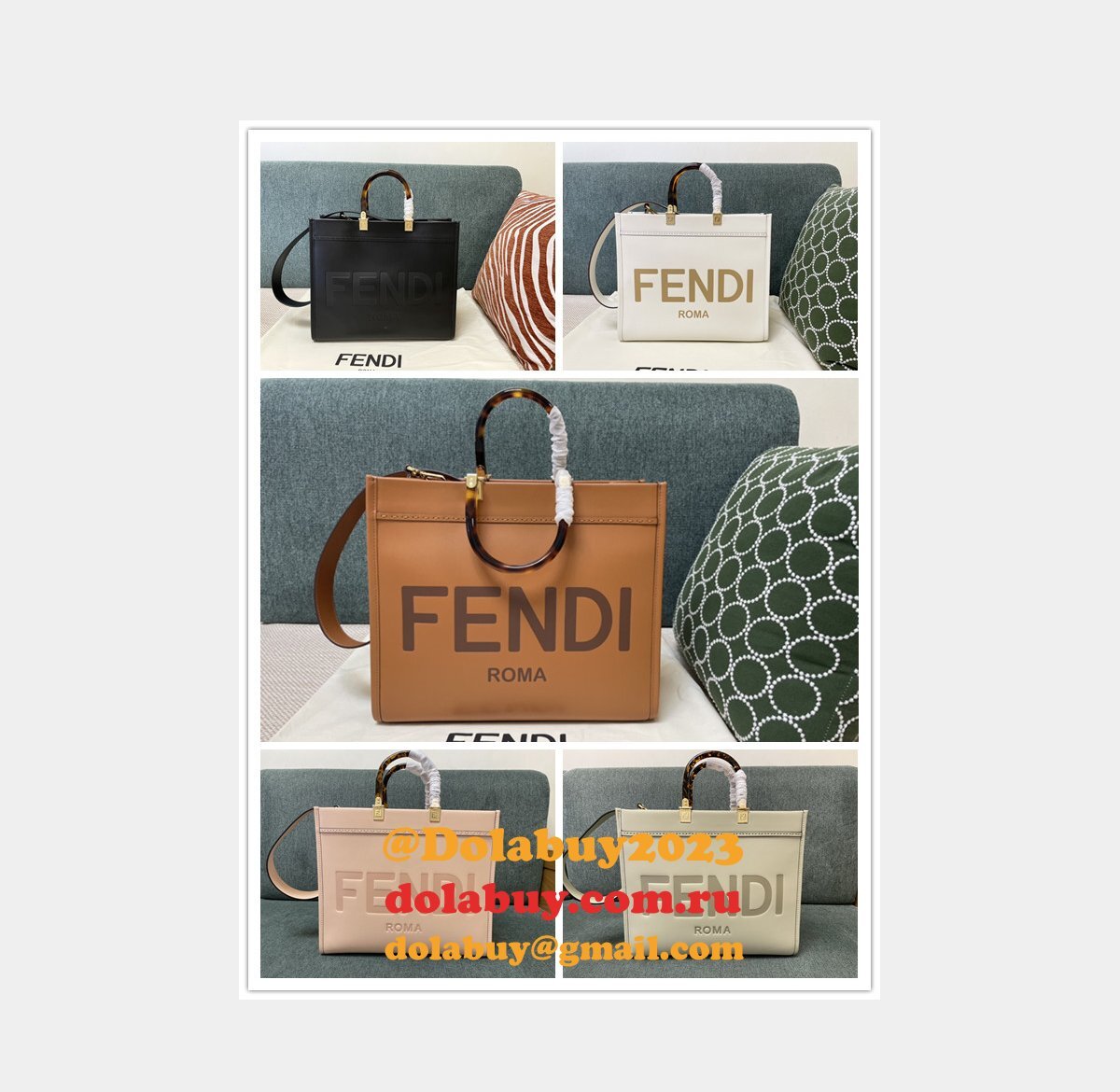 Best Knockoff FENDI TOTE Sunshine Medium HANDBAG