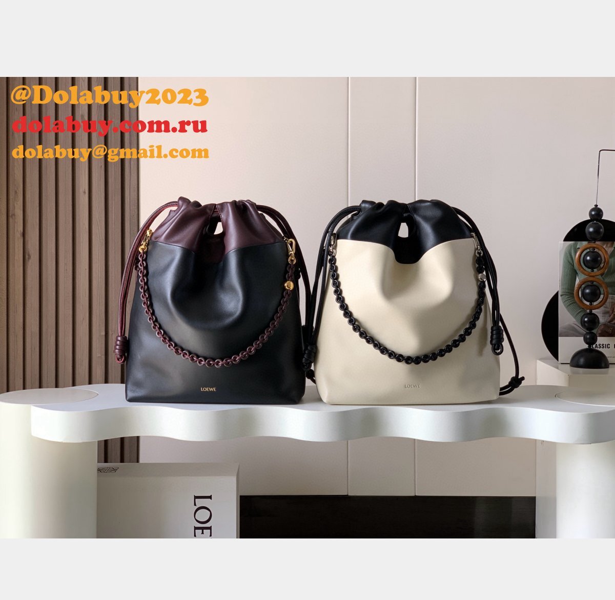 Top Loewe Flamenco Purse Bucket 38CM