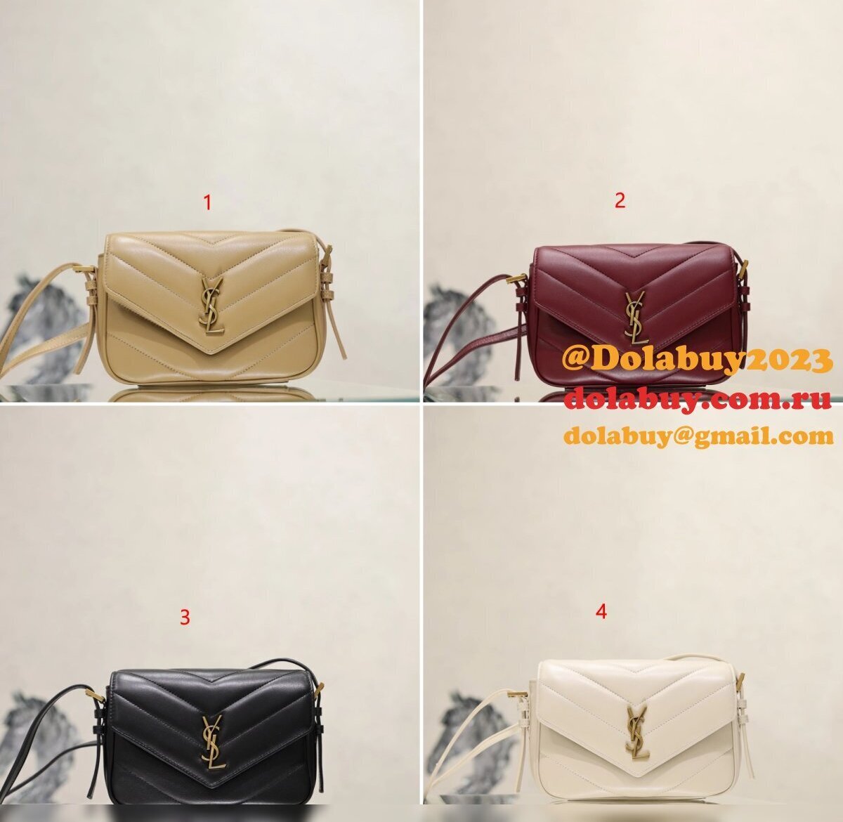 Saint Laurent Loulou Mini Quilted Camera 873156 Bag