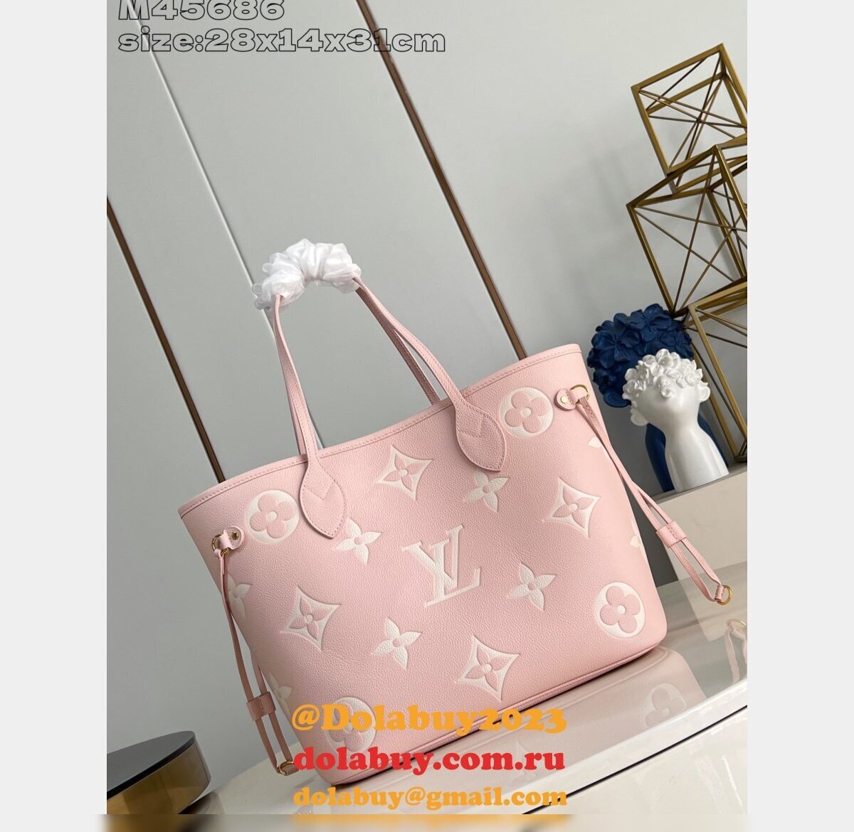 Louis Vuitton Neverfull MM Mid Size High Quality Tote M45686 Bag