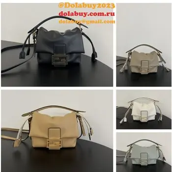 Top Quality Fendi Mama Baguette Lambskin Shoulder Bag