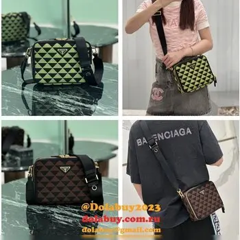 Top Quality Prada Embroidered Fabric Messenger 2VH069 Bag