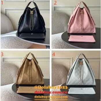 Top CC 25 Hobo Medium Calfskin Handbag AS5311