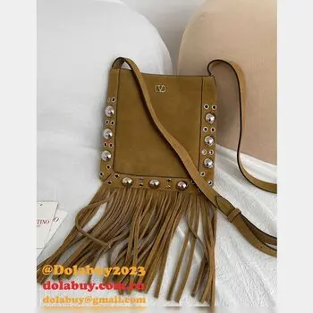 Top VALENTINO GARAVANI NELLCOTE SMALL SUEDE Bag